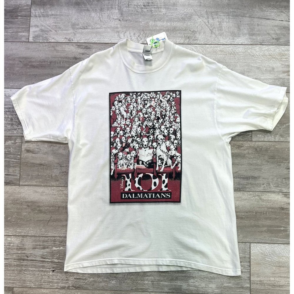 Vintage 90s 101 Dalmatians Disney Movie Promo Tee Size XL